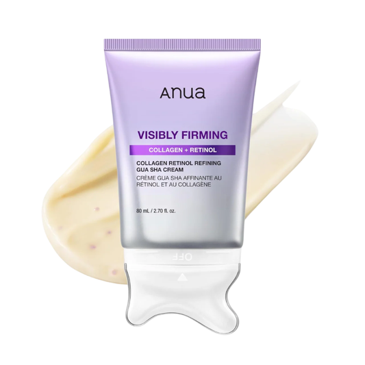 Anua Collagen Retinol Gua Sha Cream – Creme Facial Firmador Visível com Colágeno e Retinol 80ml