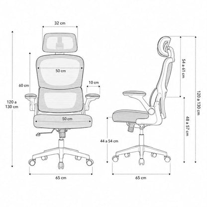 Cadeira De Escritório Presidente Ergonomica Lombar Regulavel Home Office 3