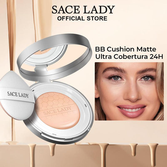 Base Líquida Cushion Foundation SACE LADY FPS30 alta cobertura