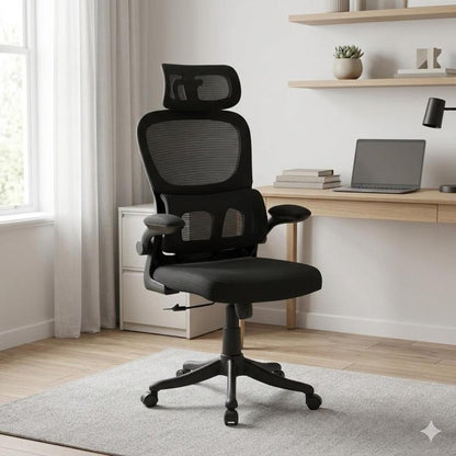 Cadeira De Escritório Presidente Ergonomica Lombar Regulavel Home Office 3