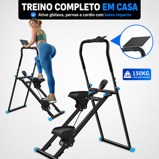 ClimbFit Pro — Simulador de Escada Dobrável com Painel LCD