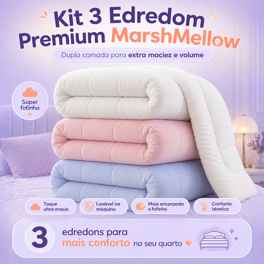 Kit 3 Edredom Confort | MarshMellow™