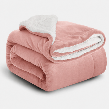 Coberdrom Casal Queen Sherpa Edredrom Pele de Carneiro 2,40m x 2,20m