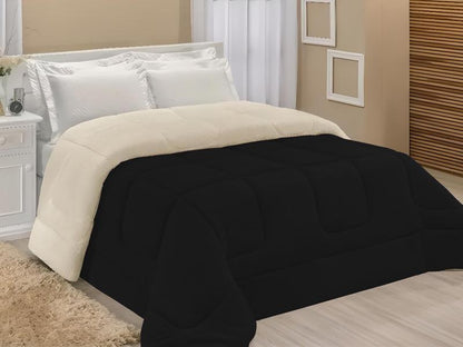 Coberdrom Casal Queen Sherpa Edredrom Pele de Carneiro 2,40m x 2,20m